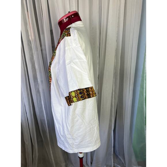 Dashiki tshirt orange yellow green - Picture 5 of 8